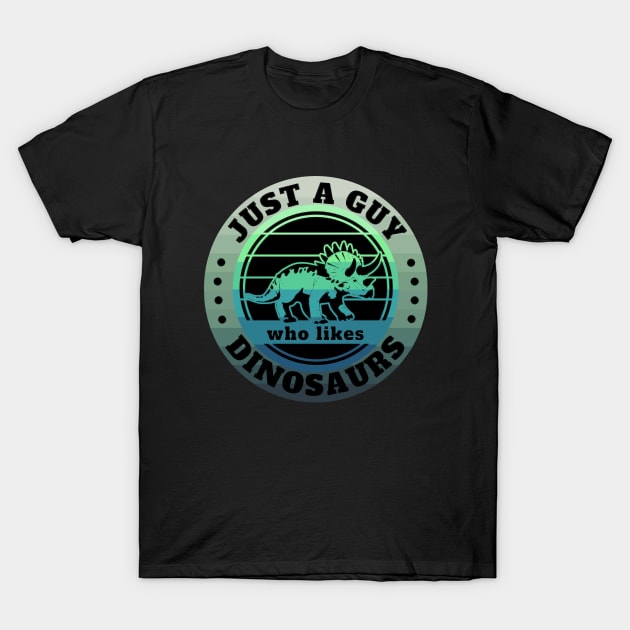 Just a guy who likes Dinosaurs Full 2 T-Shirt by Disentangled